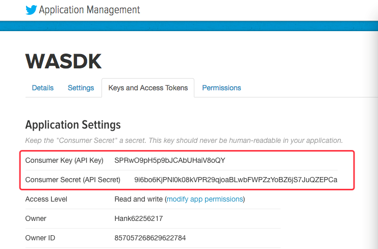 Twitter Consumer Key Example WINGSDK_iOS使用指南(v3.6.5.2) | WINGSDK